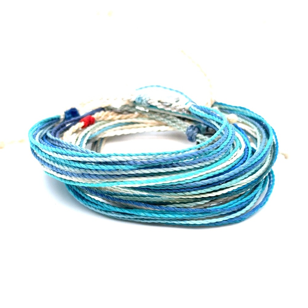 6 Pura Vida Ocean Tones Multistrand Cord Bracelet